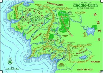 mapa de rios tierra media y link juice