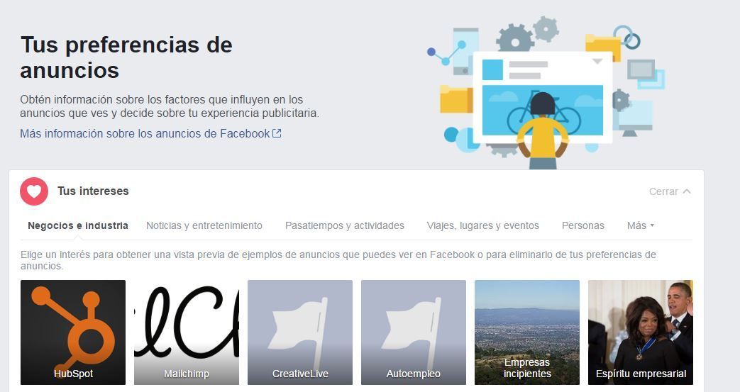 Facebook Ads - Preferencias de Anuncios